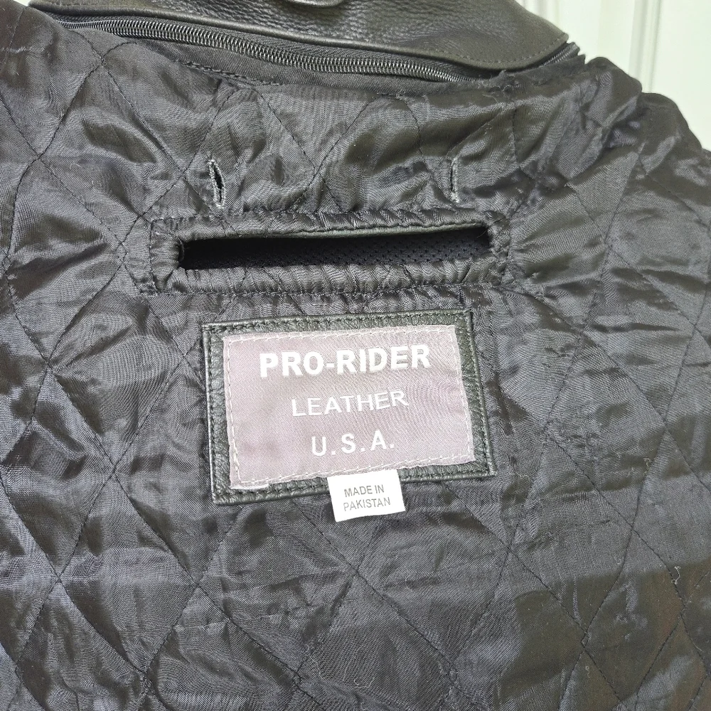 Pro-Rider Leather USA Black Leather Jacket